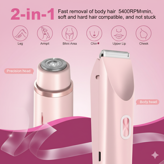 Afeitadora Electrica 2 En 1 Depiladora Facial Y Corporal N2